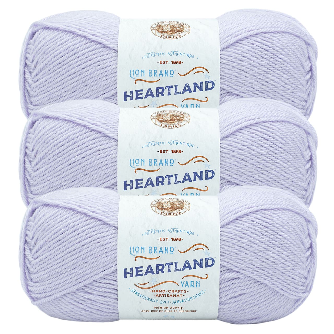 3 Pack Lion Brand® Heartland® Solid Yarn